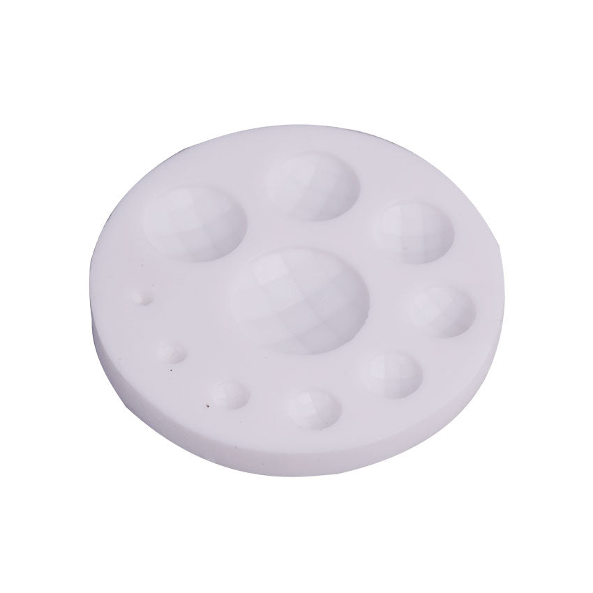 Round Gems Silicone Fondant & Chocolate Mold 10 Cavity
