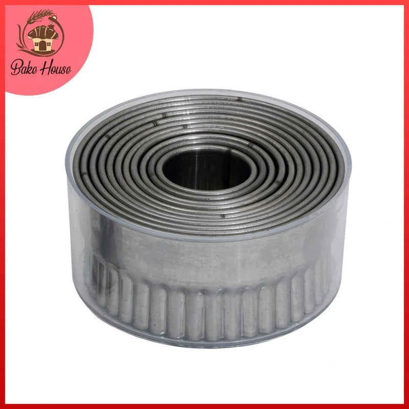 Round Patties & Cookie Cutter Stainless Steel 12Pcs Set