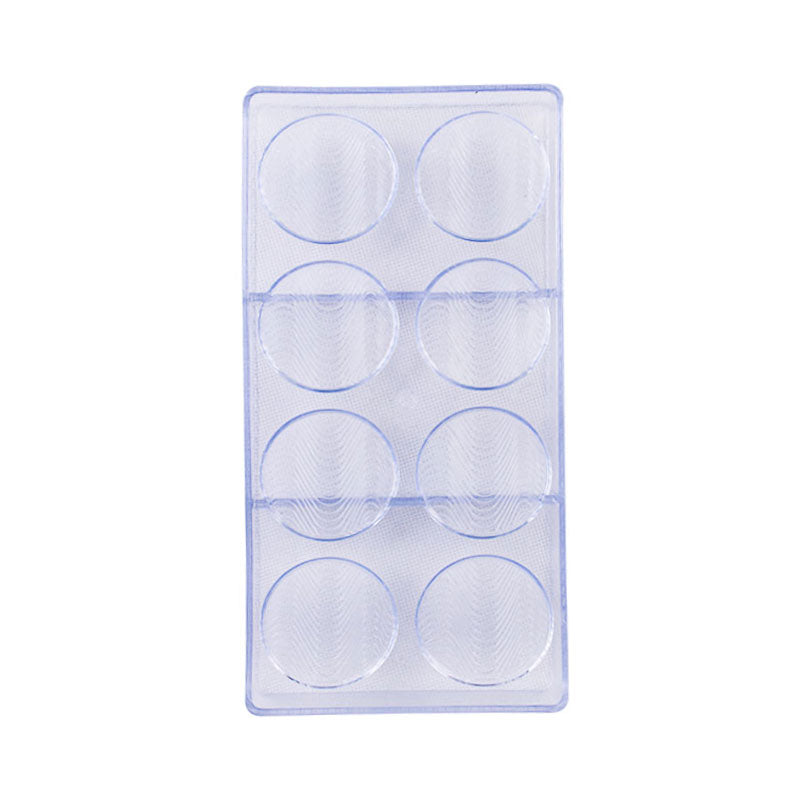 Round Shape Waves Design Acrylic Chocolate Mold 8 Cavity