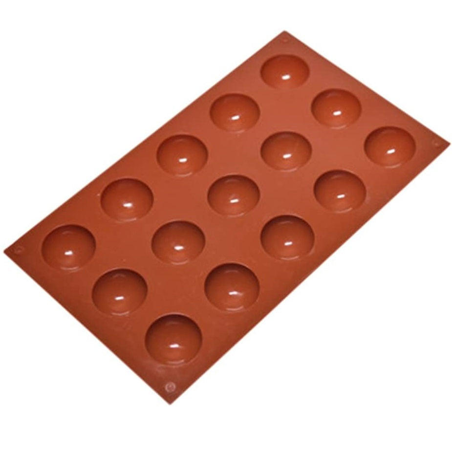Round Silicone Sphere Ball Mold 15 Cavity