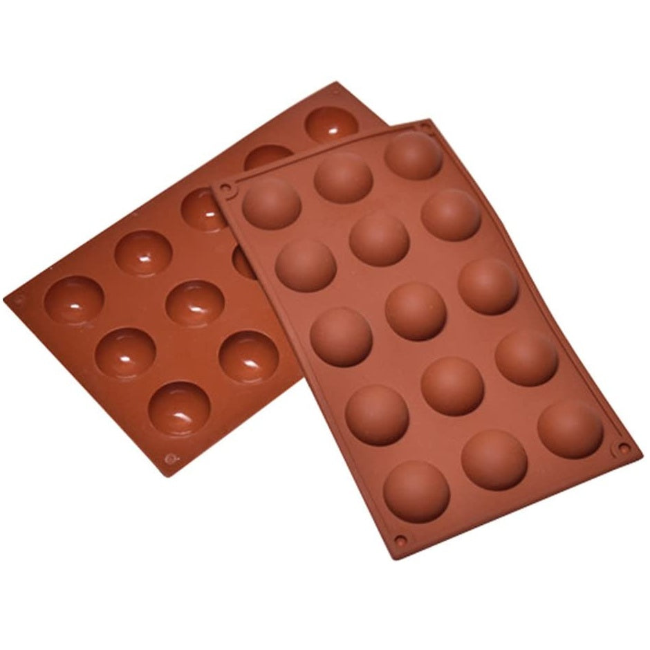 Round Silicone Sphere Ball Mold 15 Cavity