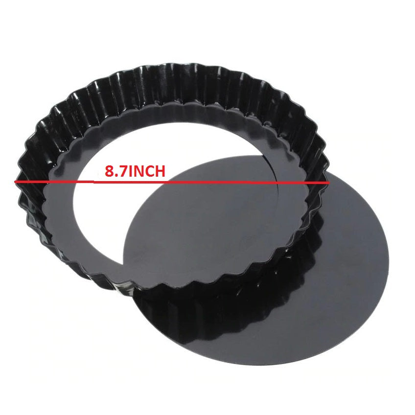 Round Tart Pie Pizza Pan Removable Base Non Stick 8.7 Inch