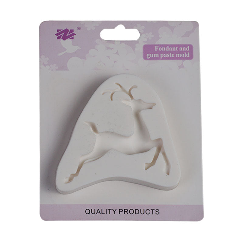 Running Leaping Deer Silicone Fondant & Chocolate Mold