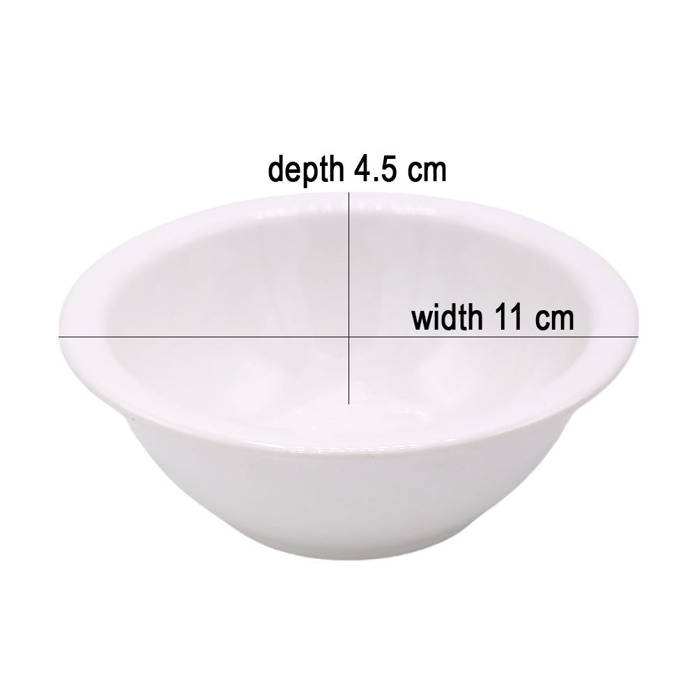 Melamine Serving Bowl White Small