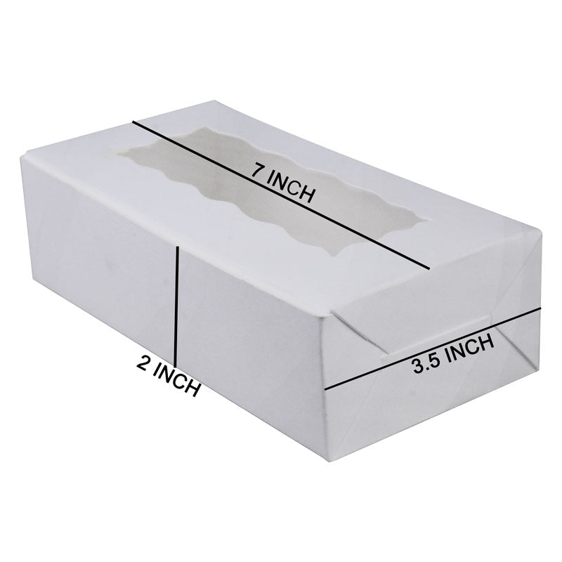 Sweet Treat Box 7 X 3.5 X 2 Inch With Top Transparent Window