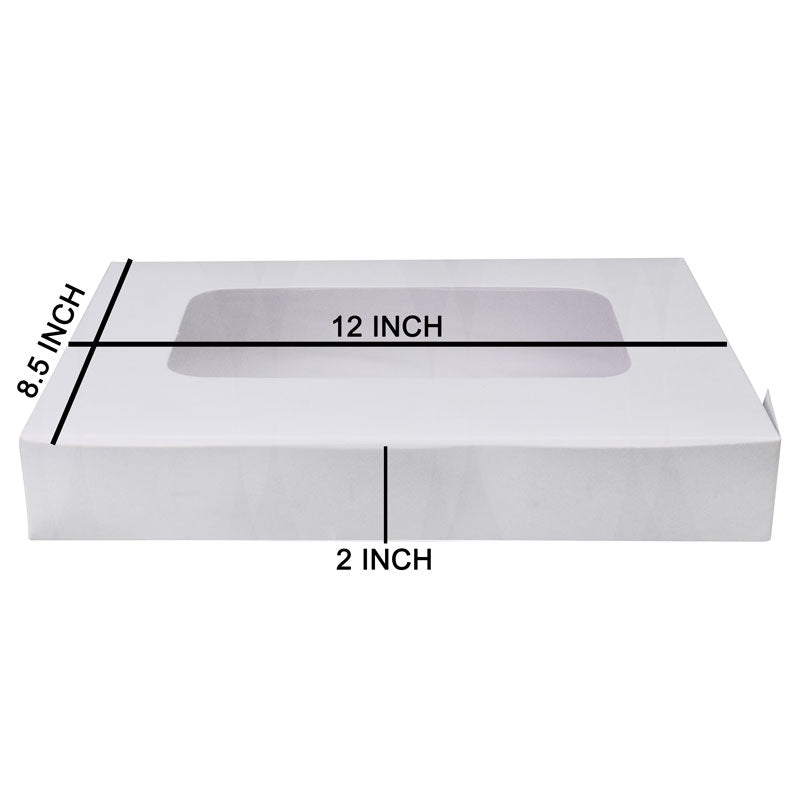 Sweet Treat Box 12 X 8.5 X 2 Inch With Top Transparent Window