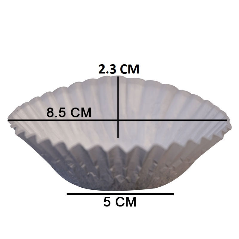 Silver 108 Pcs Aluminium Foil Baking Cupcake Muffin Liners, Wrappers