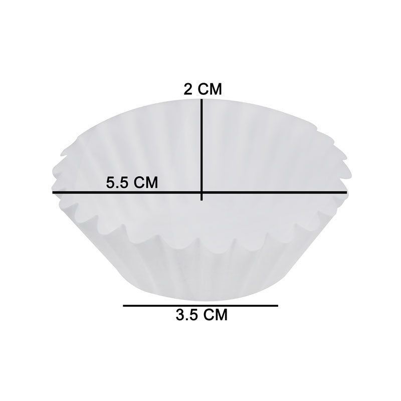 White 1000 Pcs Paper Baking Cupcake Muffin Liners, Wrappers 5.5cm