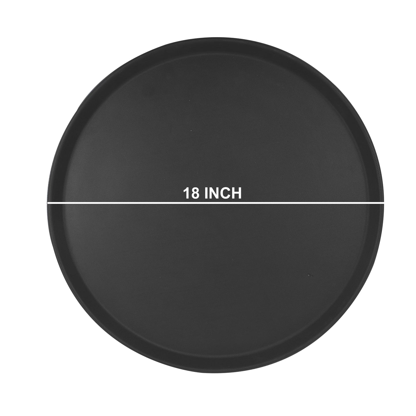 Round Fiberglass Non-Slip Serving Tray 18 Inch