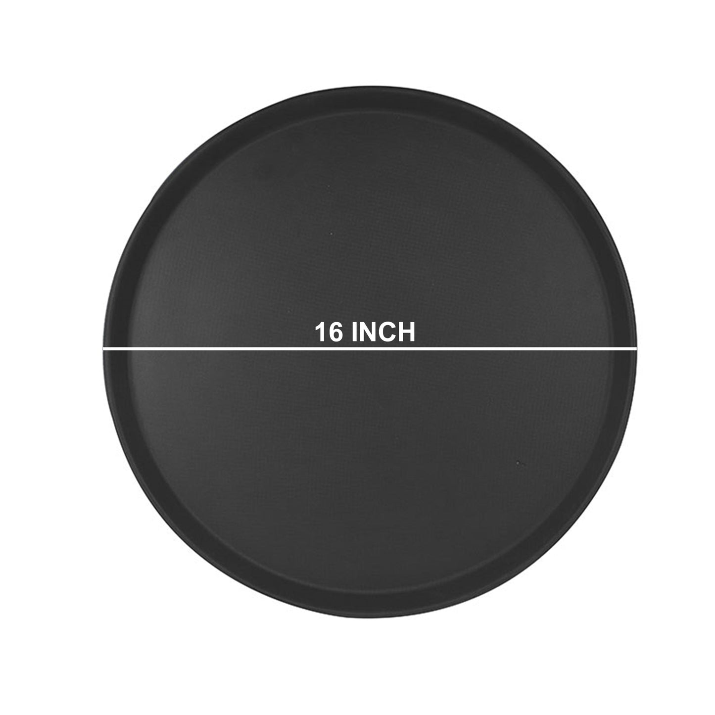 Round Fiberglass Non-Slip Serving Tray 16 Inch