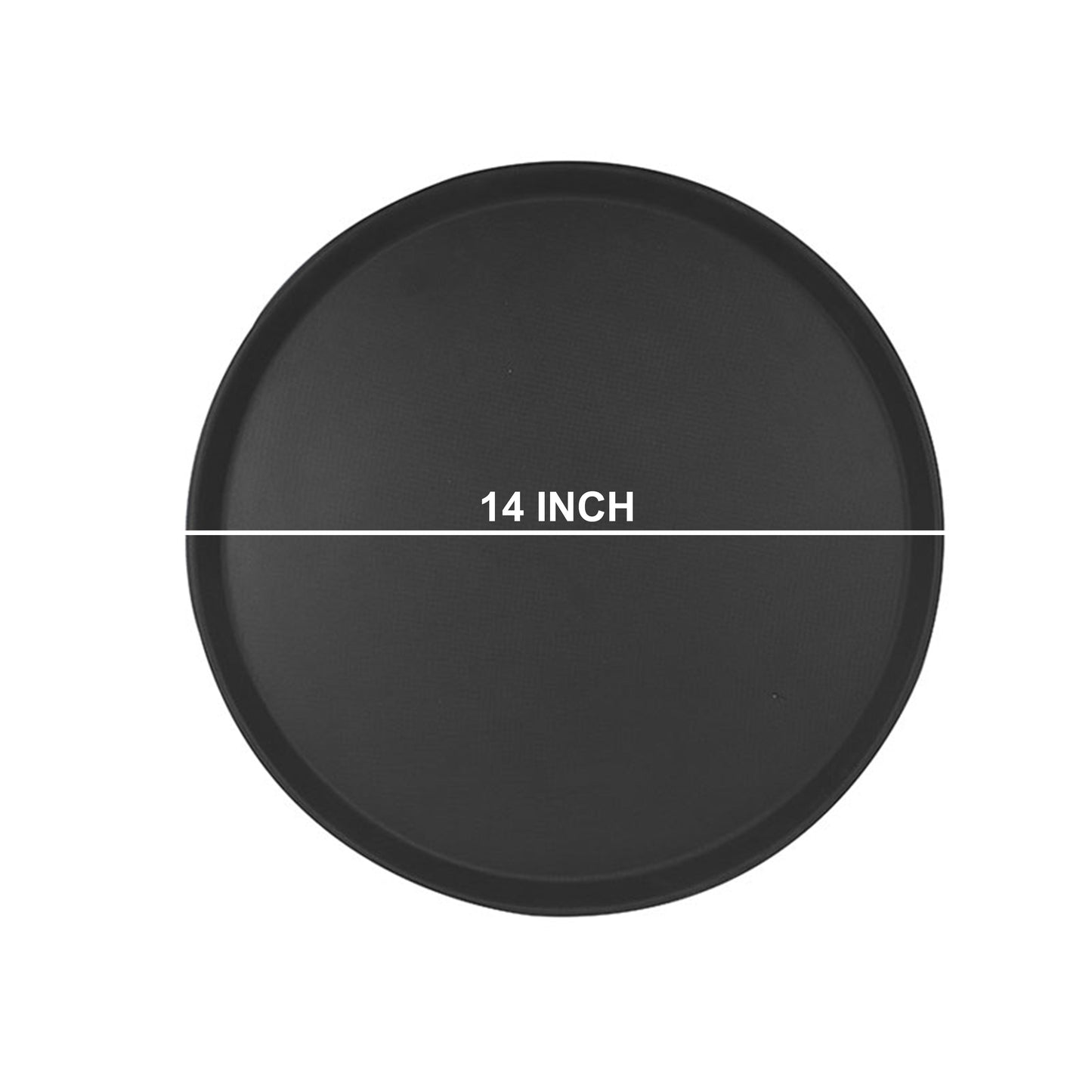 Round Fiberglass Non-Slip Serving Tray 14 Inch