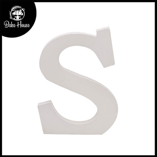 Freestanding Wooden Uppercase Alphabet S