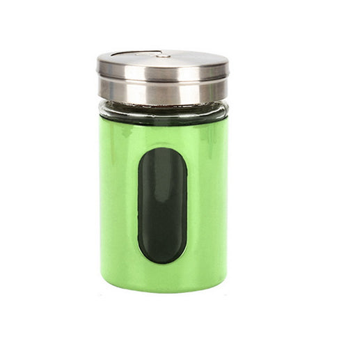 Salt Shaker Medium Glass with Stainless Steel Cap