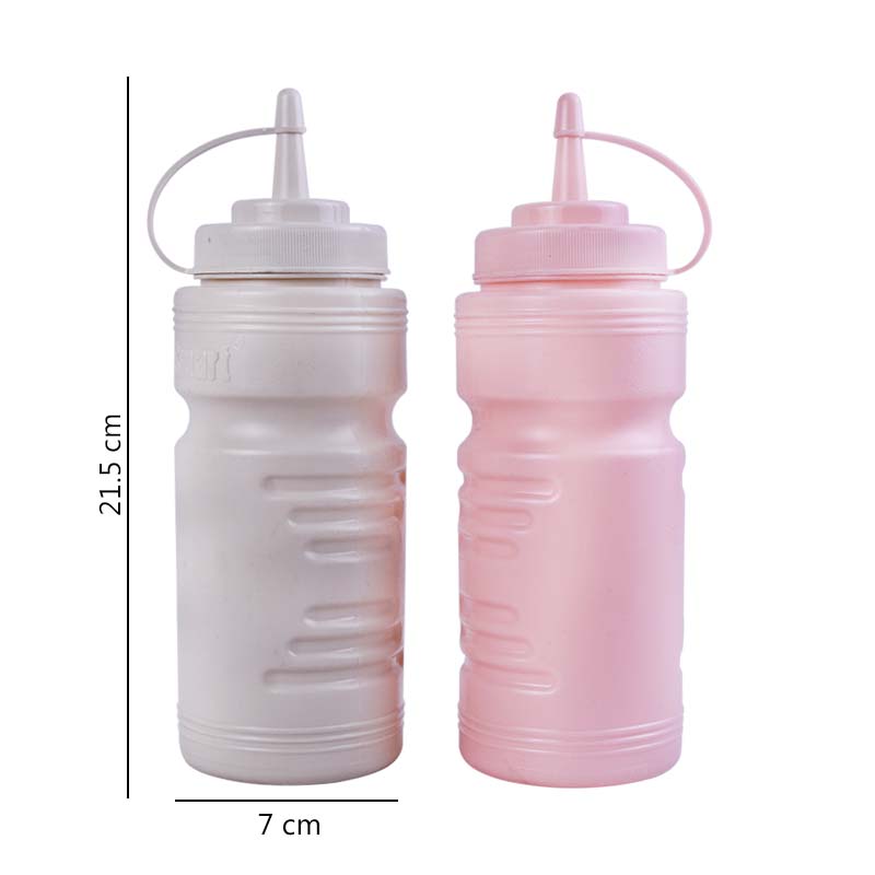 Sauce Squeeze Plastic Bottle 2Pcs Set with Nozzle Cap