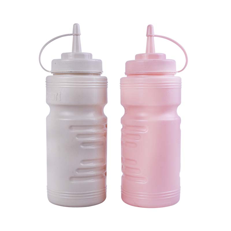 Sauce Squeeze Plastic Bottle 2Pcs Set with Nozzle Cap