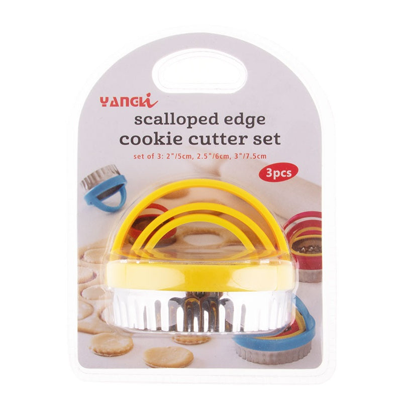 Scalloped Edge Cookie Cutter Set Steel