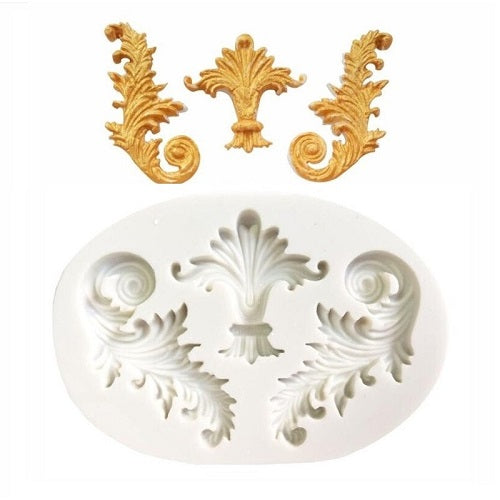 Scroll Relief Cake Border Silicone Fondant Mold