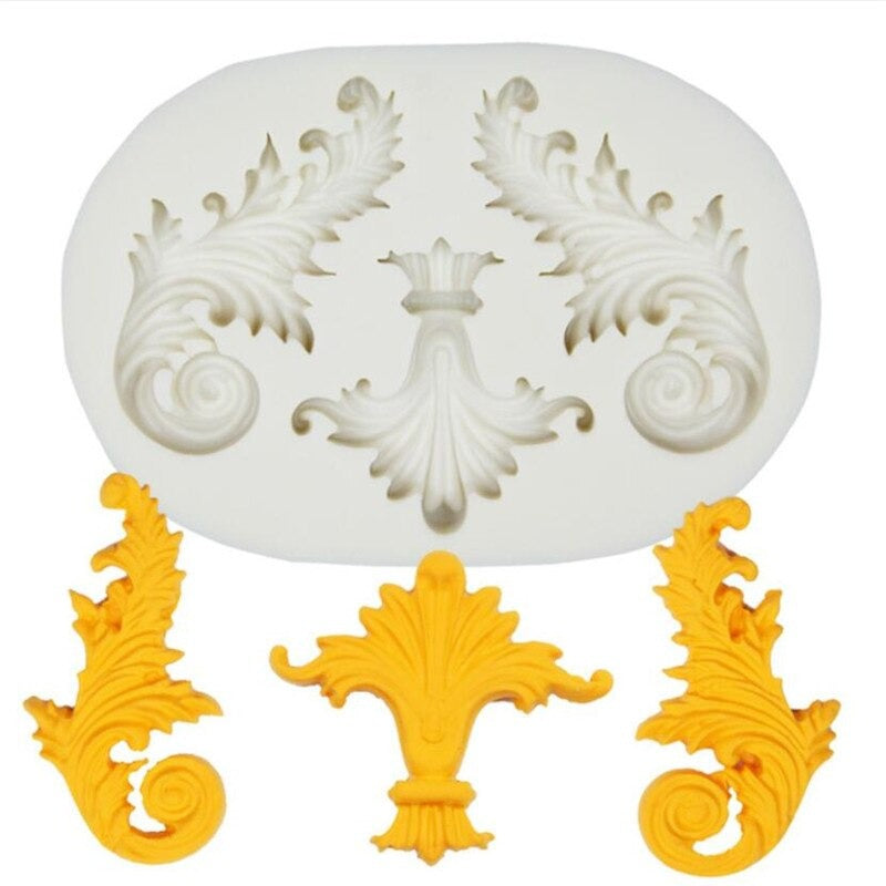 Scroll Relief Cake Border Silicone Fondant Mold