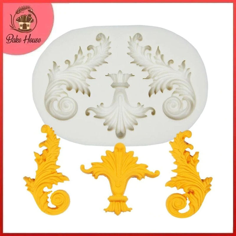 Scroll Relief Cake Border Silicone Fondant Mold
