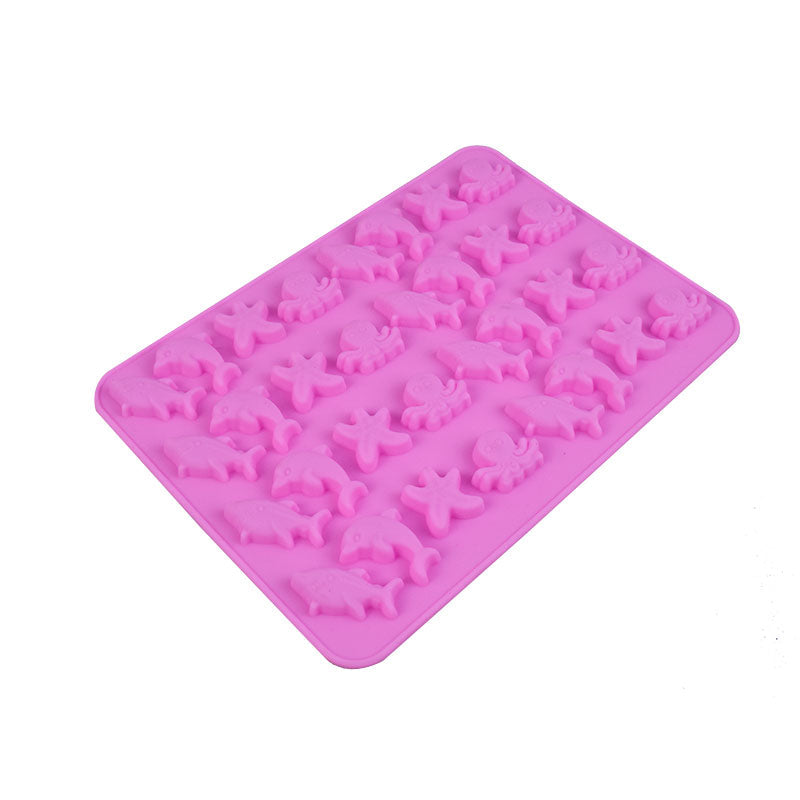 Sea Animals Theme Silicone Chocolate Mold 32 Cavity