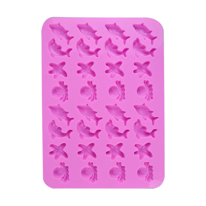 Sea Animals Theme Silicone Chocolate Mold 32 Cavity