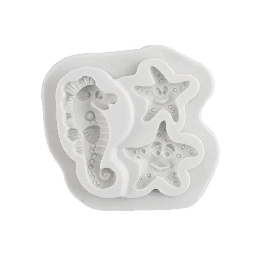 Sea Horse Star Fish Silicone Fondant & Chocolate Mold