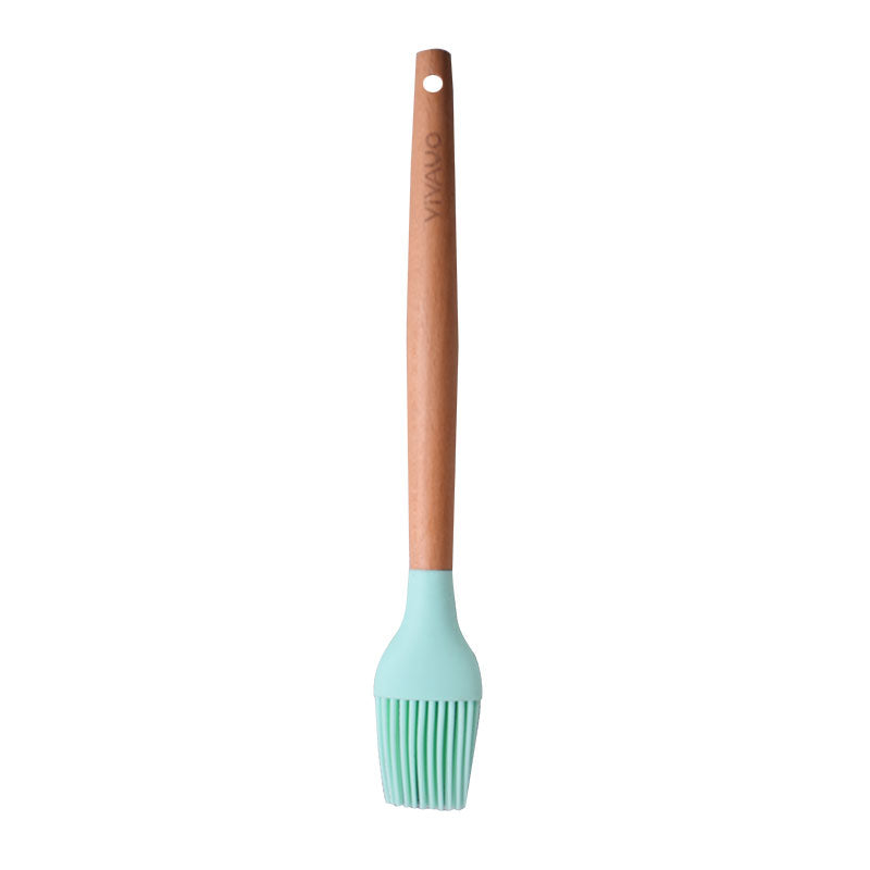 Silicone Brush With Wood Handle