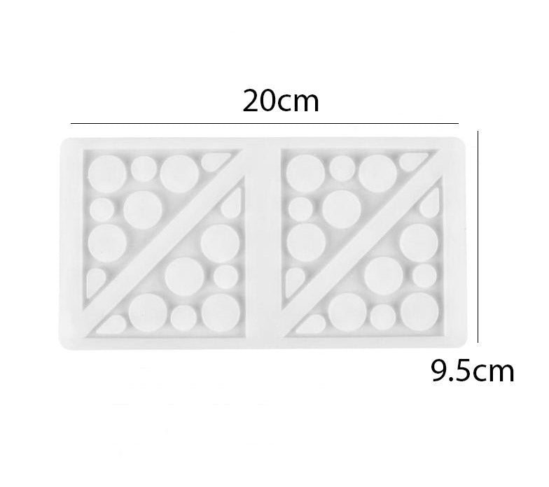 Silicone Chocolate Garnish Mold Triangle 4 Cavity