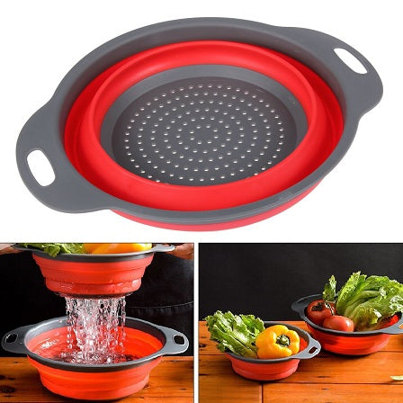 Silicone Fruit Washing Basket Round Medium