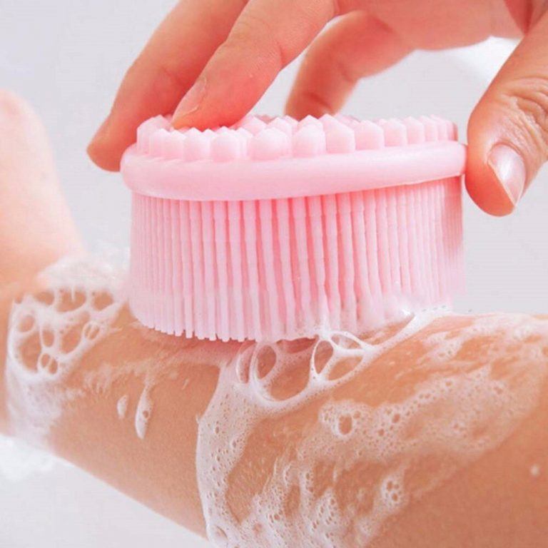 Silicone Massage Bath Brush Liquid Soap Dispenser