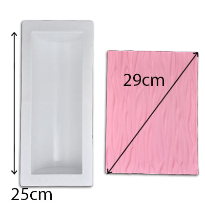 Silicone Mousse Cake Baking Mold With Texture Mat (Design 3)
