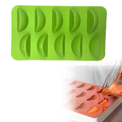 Silicone Orange Shape Chocolate Mold 10 Cavity