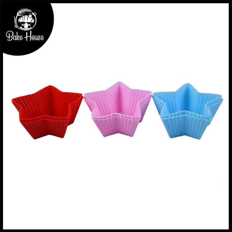 Silicone Star Muffin Baking Mold 6Pcs Set