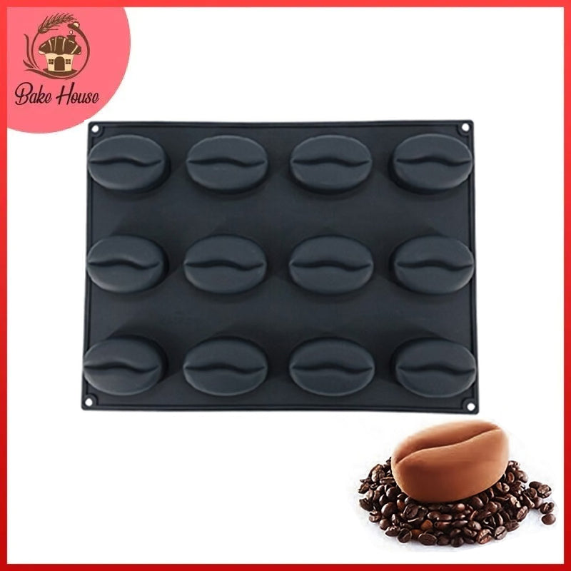 Silikolove 12 Cavity Coffee Beans Shape Silicone Mold