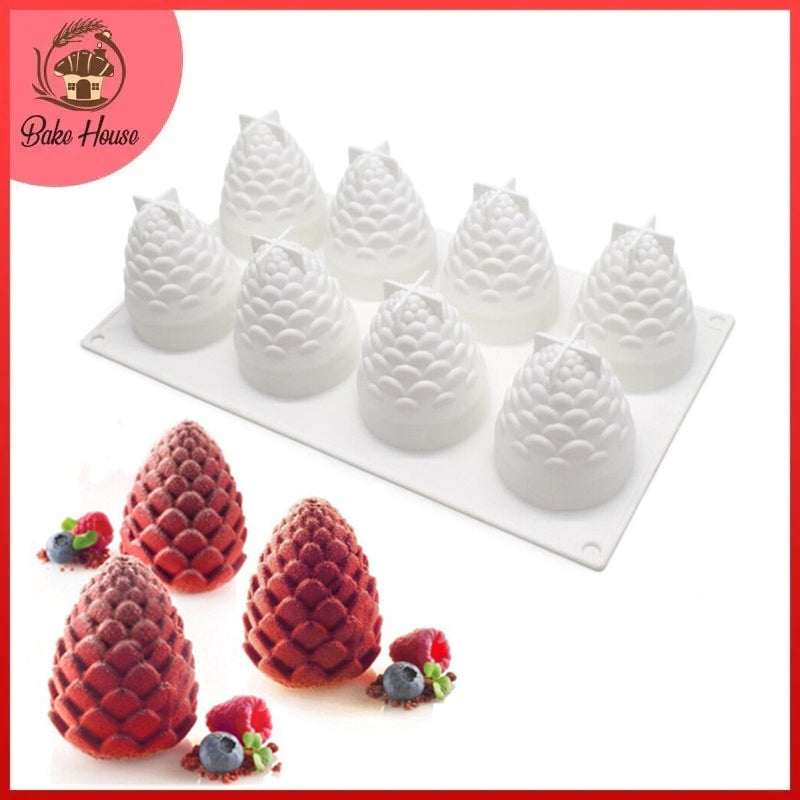 Silikolove 8 Cavity Pine Cone Silicone Dessert & Baking Mold