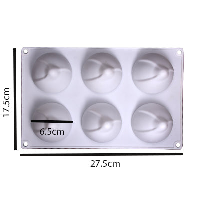 Silikolove Christmas Cap Silicone Dessert & Baking Mold 6 Cavity