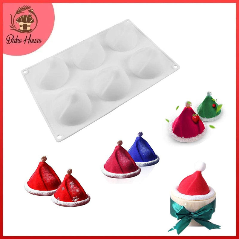 Silikolove Christmas Cap Silicone Dessert & Baking Mold 6 Cavity