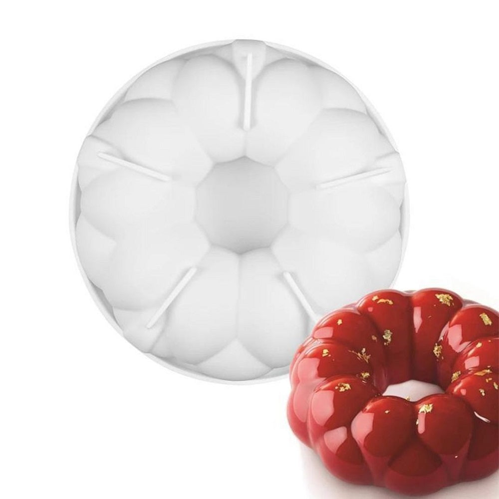 Silikolove Flower Shaped Silicone Mousse Cake & Baking Mold