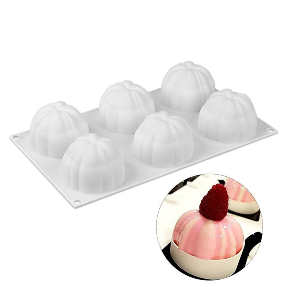 Silikolove Pumpkin Silicone Mousse Cake And Baking Mold 6 Cavity