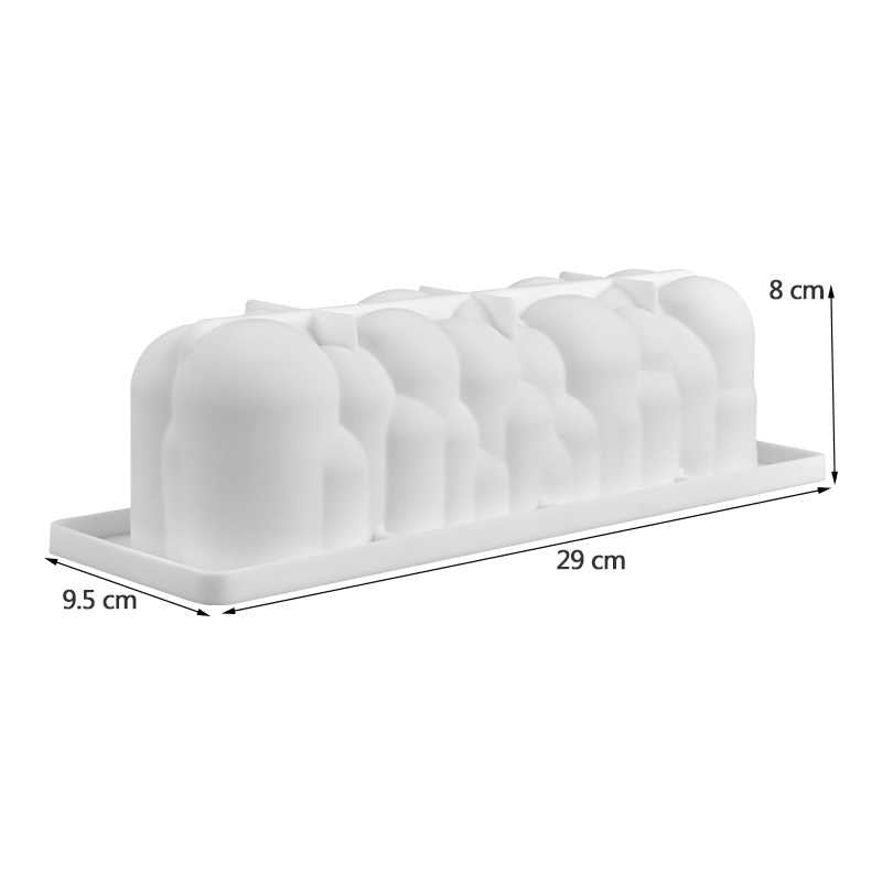 Silikolove Rectangle Bubble Silicone Mousse Cake & Baking Mold