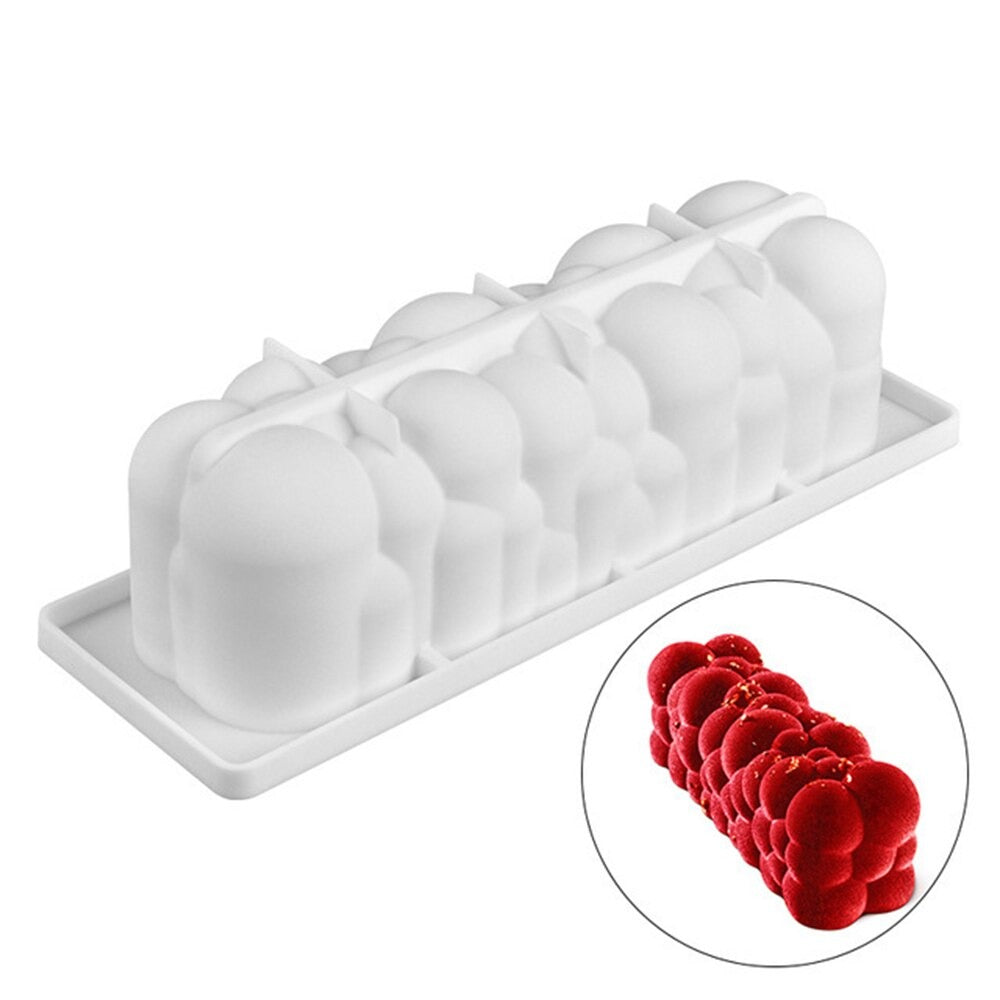 Silikolove Rectangle Bubble Silicone Mousse Cake & Baking Mold