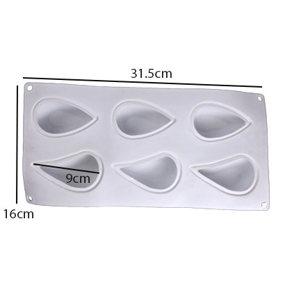 Silikolove Water Drop Heart Shape Silicone Dessert & Baking Mold