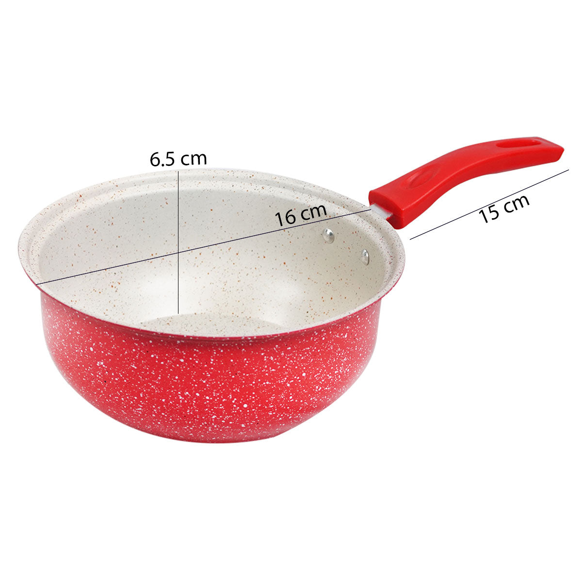Non Stick Marble Coating Sauce Pan 16cm