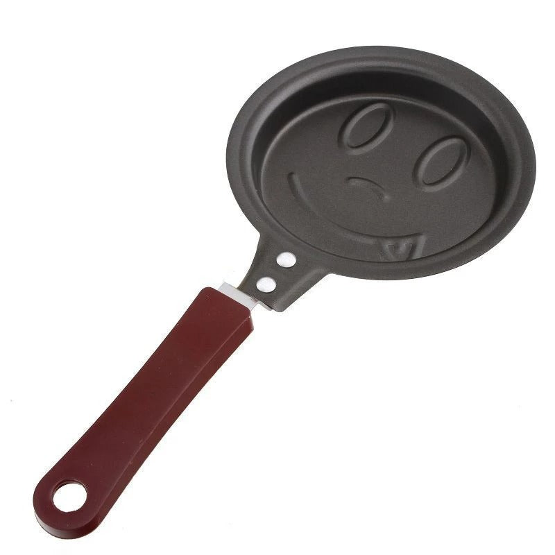 Smiley Face Mini Egg Fry Pan Non Stick