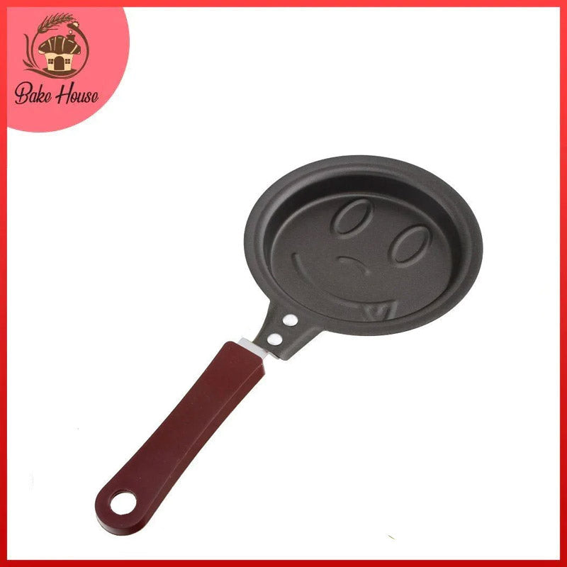 Smiley Face Mini Egg Fry Pan Non Stick
