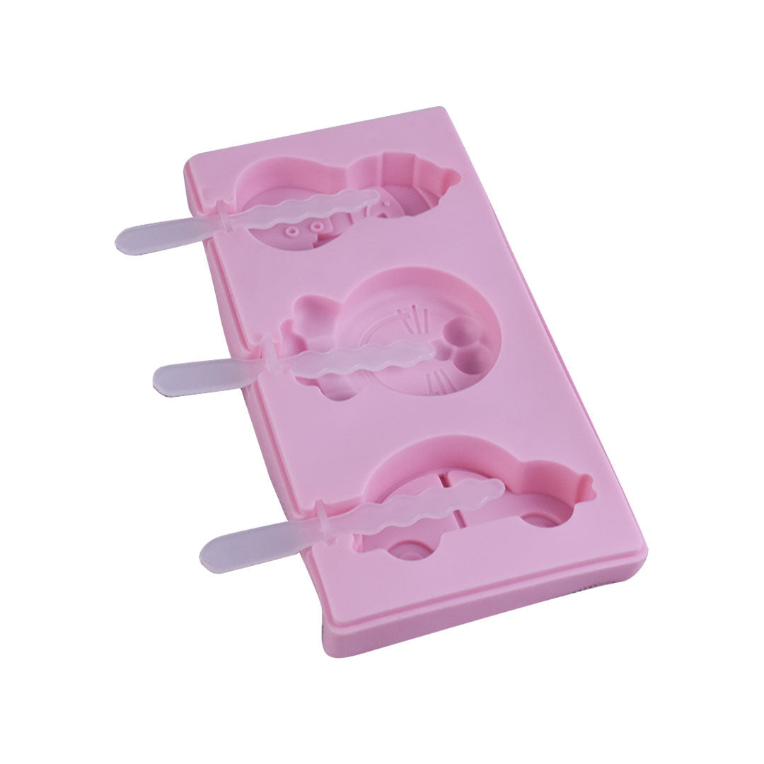 Snowman, Doraemon & Car Silicone Popsicle Mold 3 Cavity