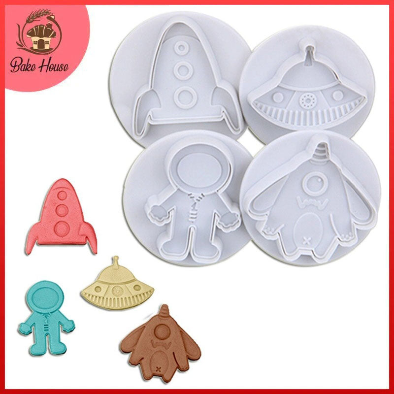 Space Theme Fondant Plunger Cutters 3Pcs Set