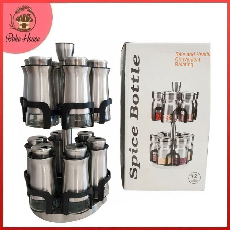 Spice Bottle 12Pcs Set Stainless Steel