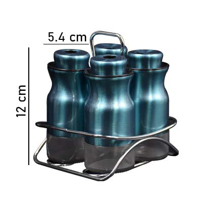 Spice Bottle 4Pcs Set Metal Convenient Rotating
