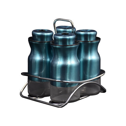 Spice Bottle 4Pcs Set Metal Convenient Rotating